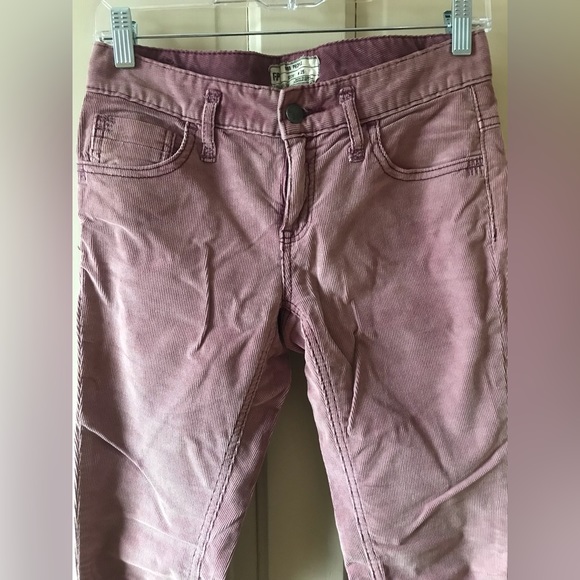 Free People Skinny Mauve Corduroy W 25 - Picture 3 of 8